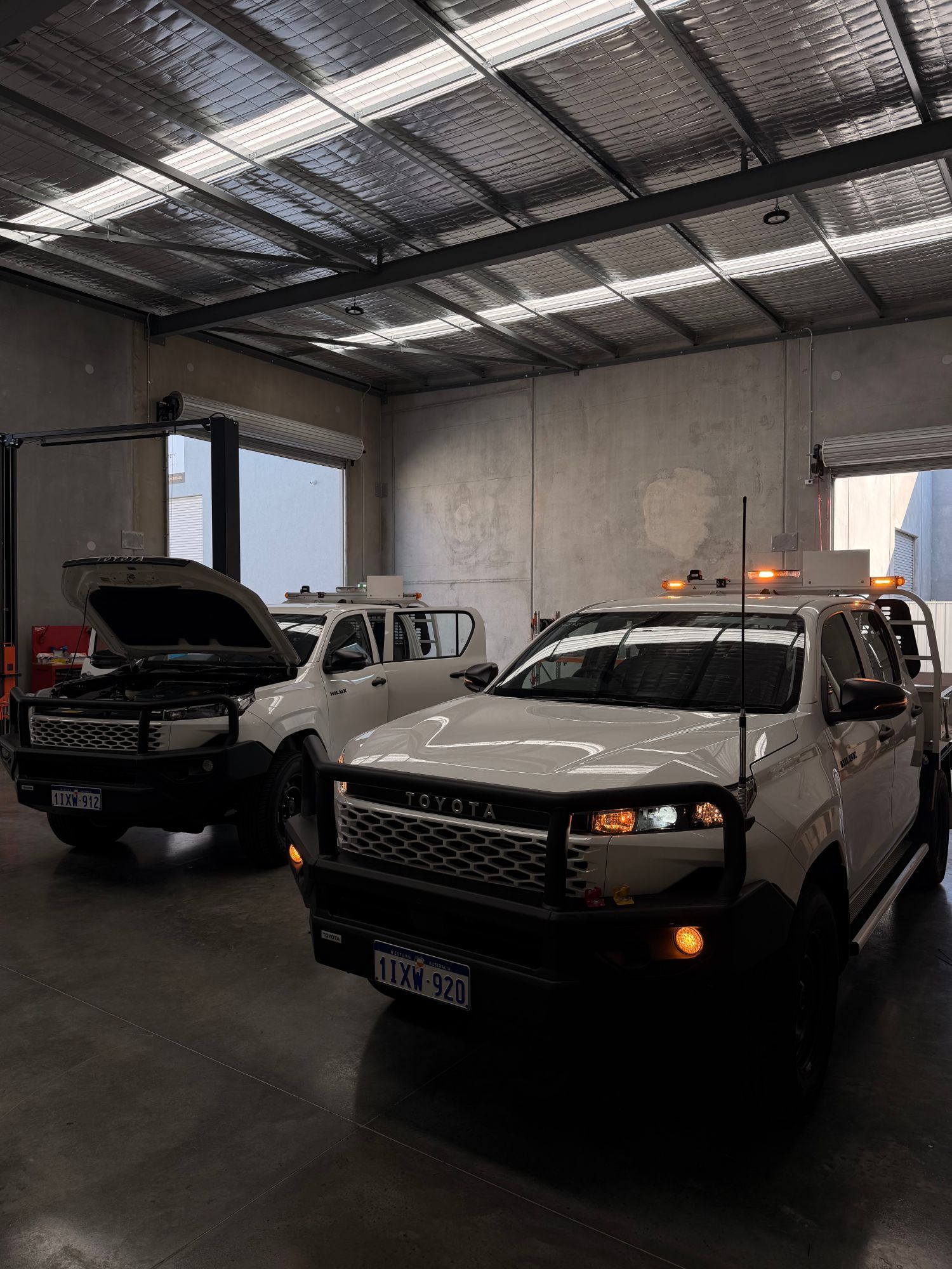 Hilux fitouts inside the Wangara workshop